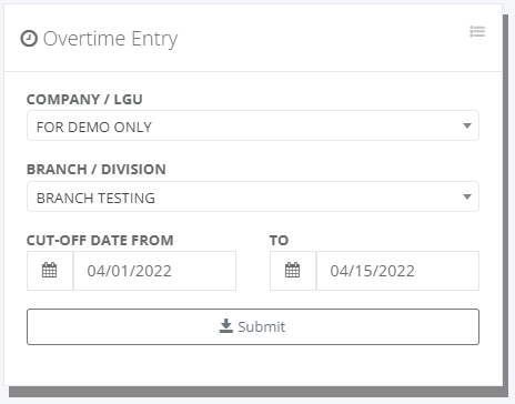 Timekeeping: Overtime Filing